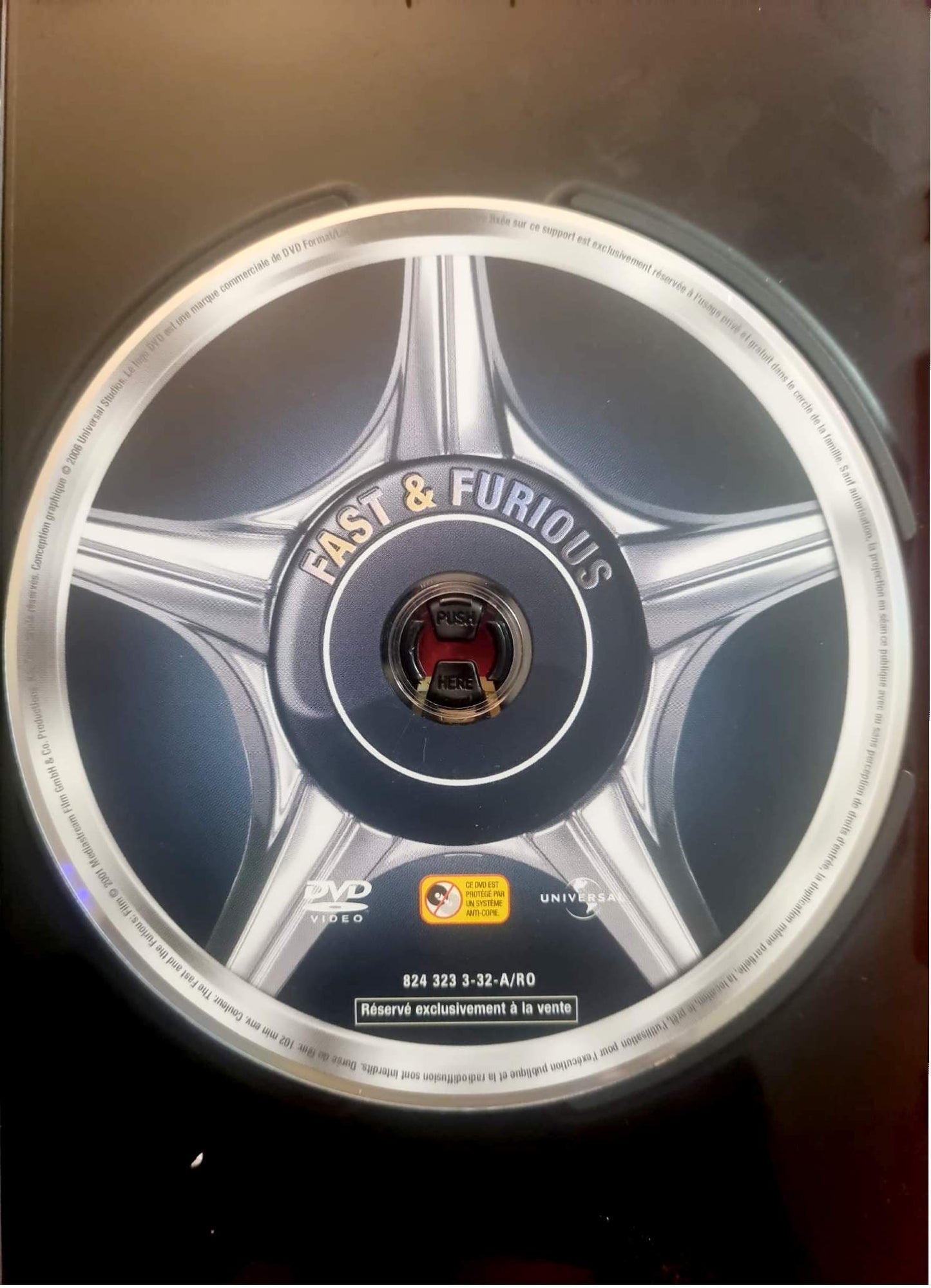 Fast & Furious – DVD Film Action – Disque seul – Fonctionnel – Sans boîtier