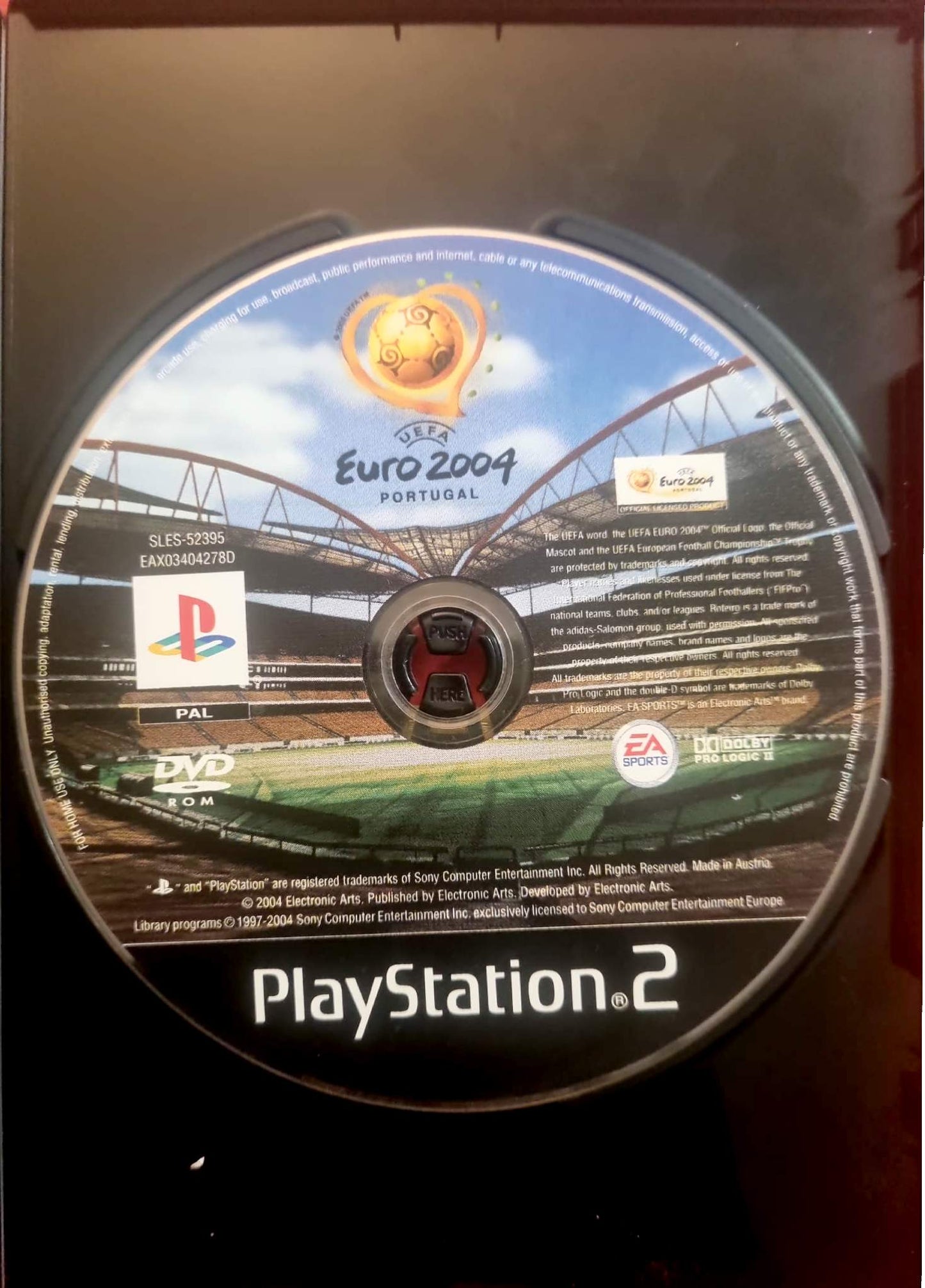 UEFA Euro 2004 Portugal – Jeu PS2 – Football – Disque seul – Fonctionnel – Sans boîtier – PAL