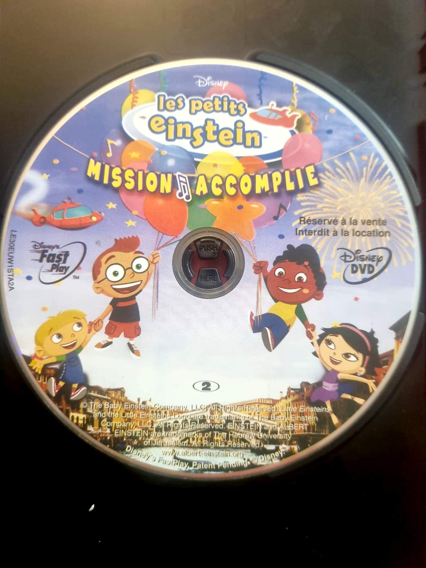 Les Petits Einstein – Mission Accomplie – DVD Enfant Disney – Disque seul – Fonctionnel – Sans boîtier