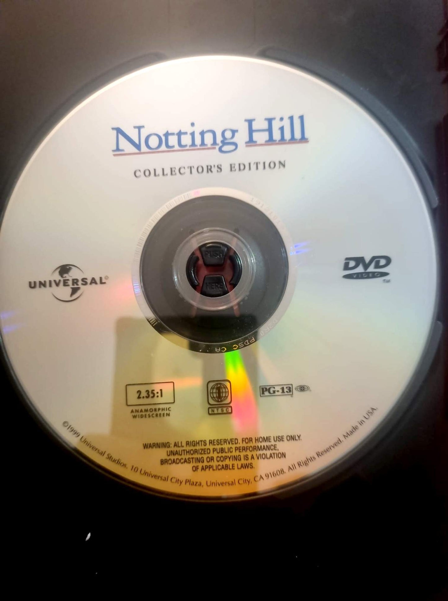 Notting Hill – Collector’s Edition – DVD Film Comédie Romantique – Avec boîtier – Fonctionnel