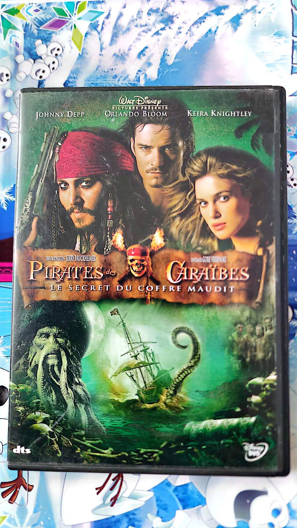 Pirates des Caraïbes Le Secret du Coffre Maudit DVD Johnny Depp Orlando Bloom Keira Knightley Film Aventure Fantasy Disney