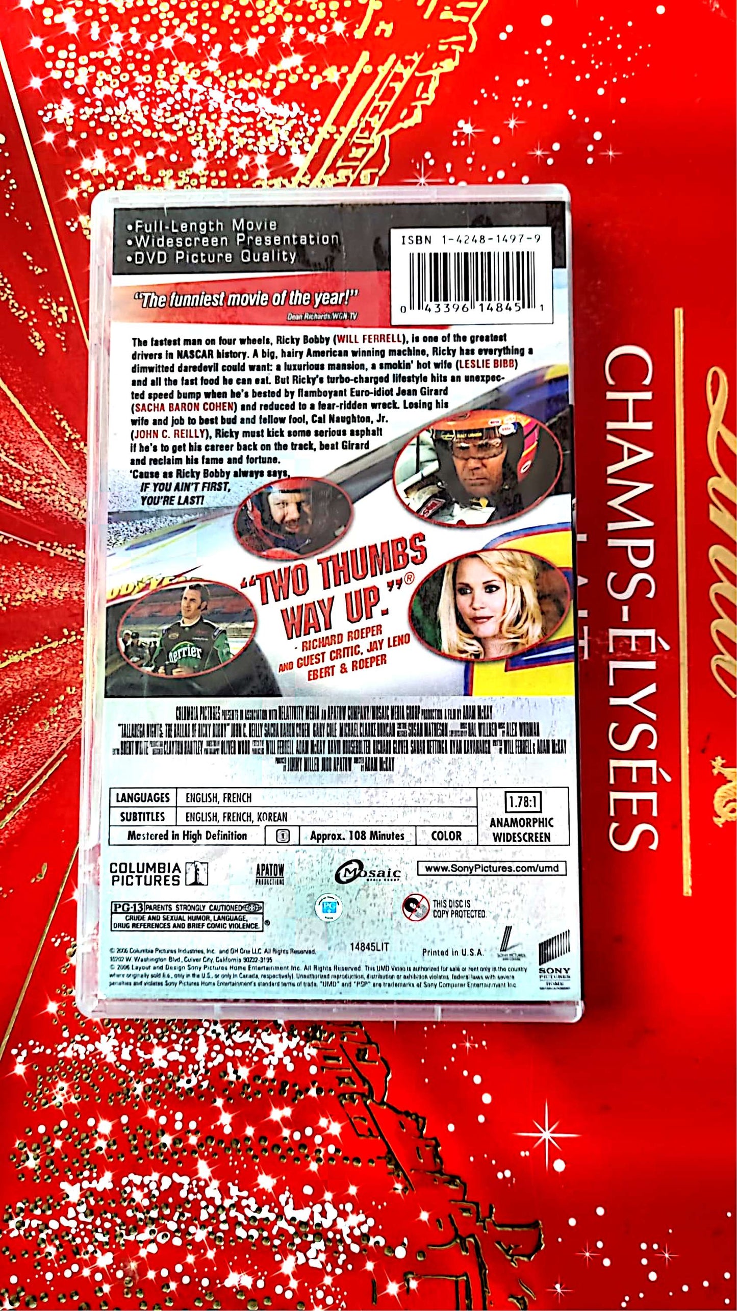 Talladega Nights: The Ballad of Ricky Bobby – UMD Vidéo pour PSP vendu en bon etat par blaspo