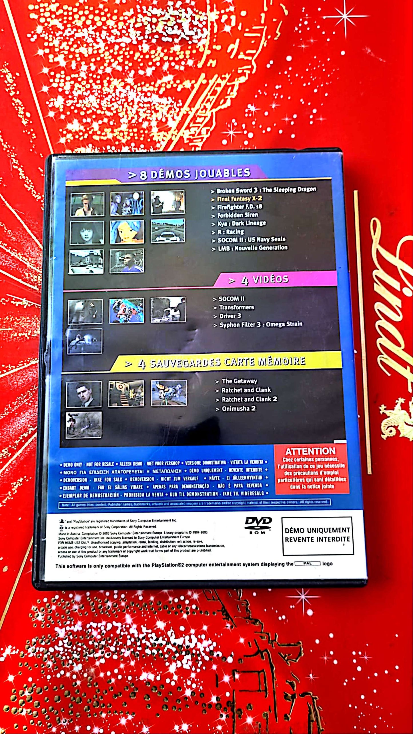 PlayStation 2 Magazine DVD Avril 2004 – 8 Démos Jouables + Vidéos et Sauvegardes