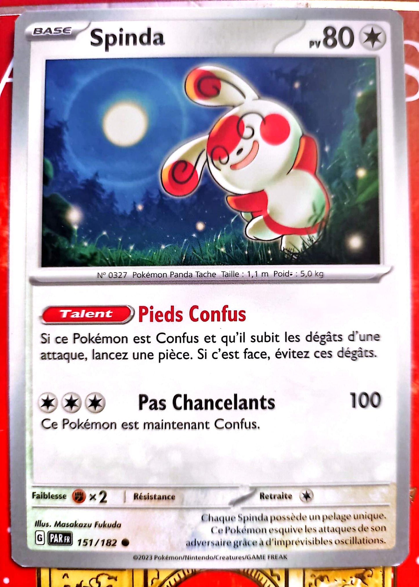 Carte Pokémon Spinda PV 80 – Base – Carte Officielle – Française
