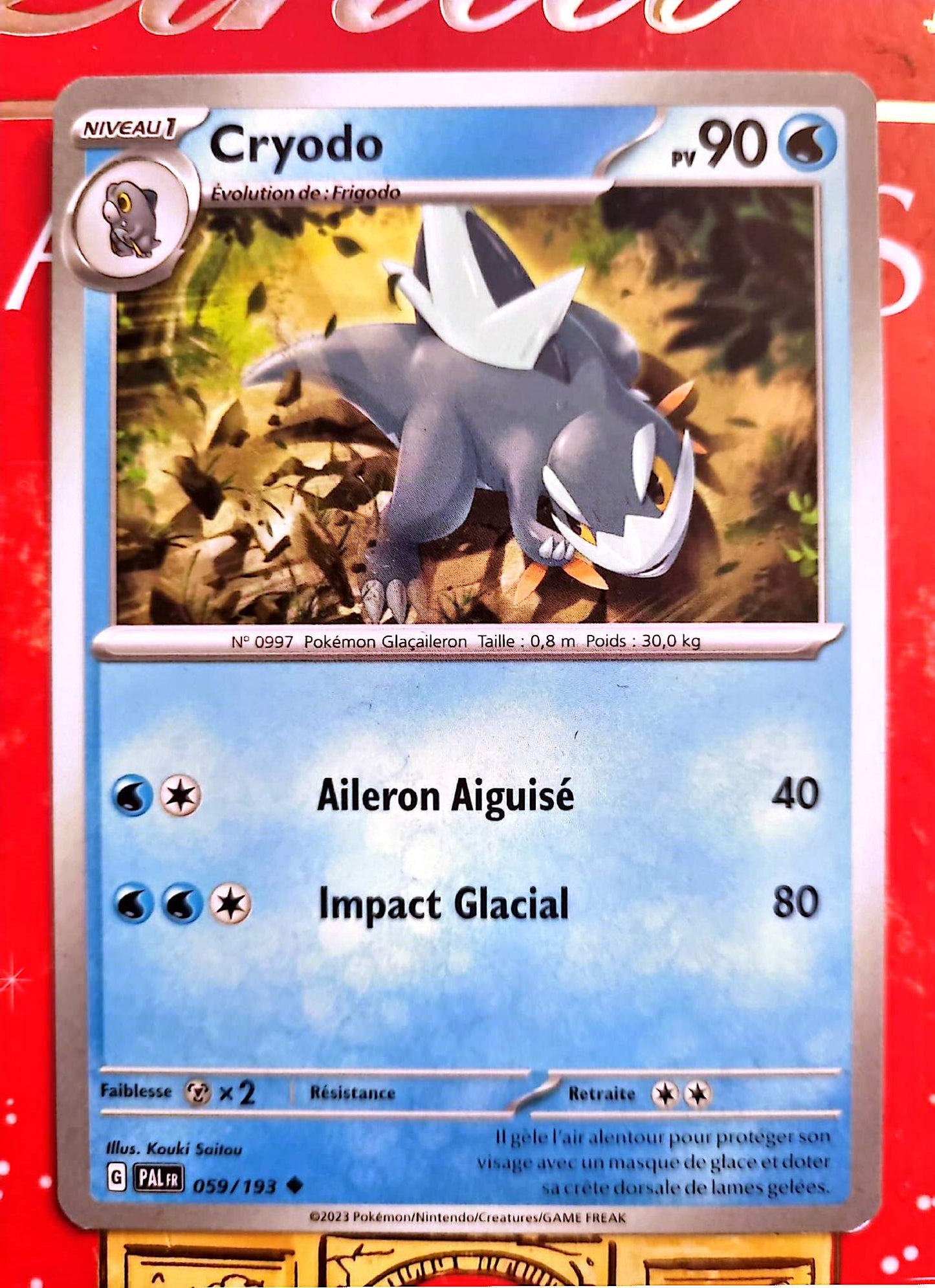 Carte Pokémon Cryodo PV 90 – Évolution – Carte Officielle – Française