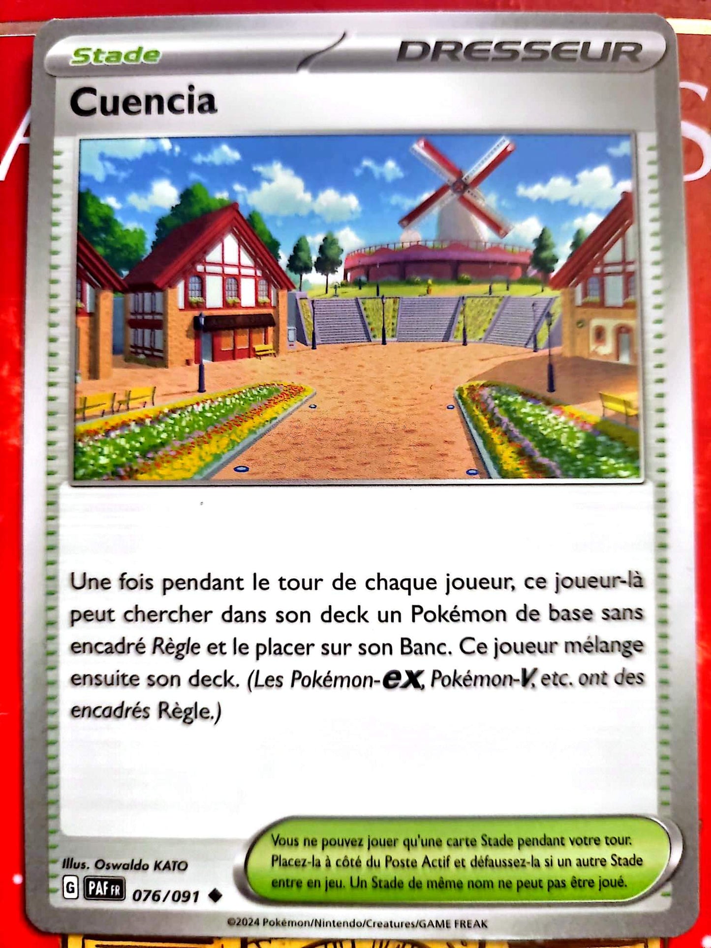 Carte Pokémon Dresseur – Cuencia – Stade – Carte Officielle – FR