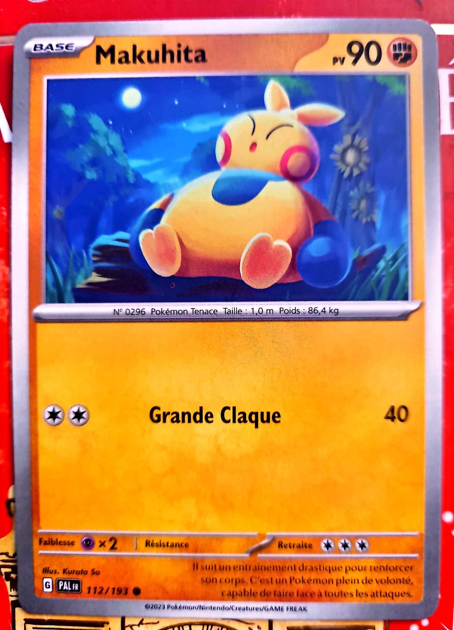 Carte Pokémon Makuhita PV 90 – Carte Officielle – Française