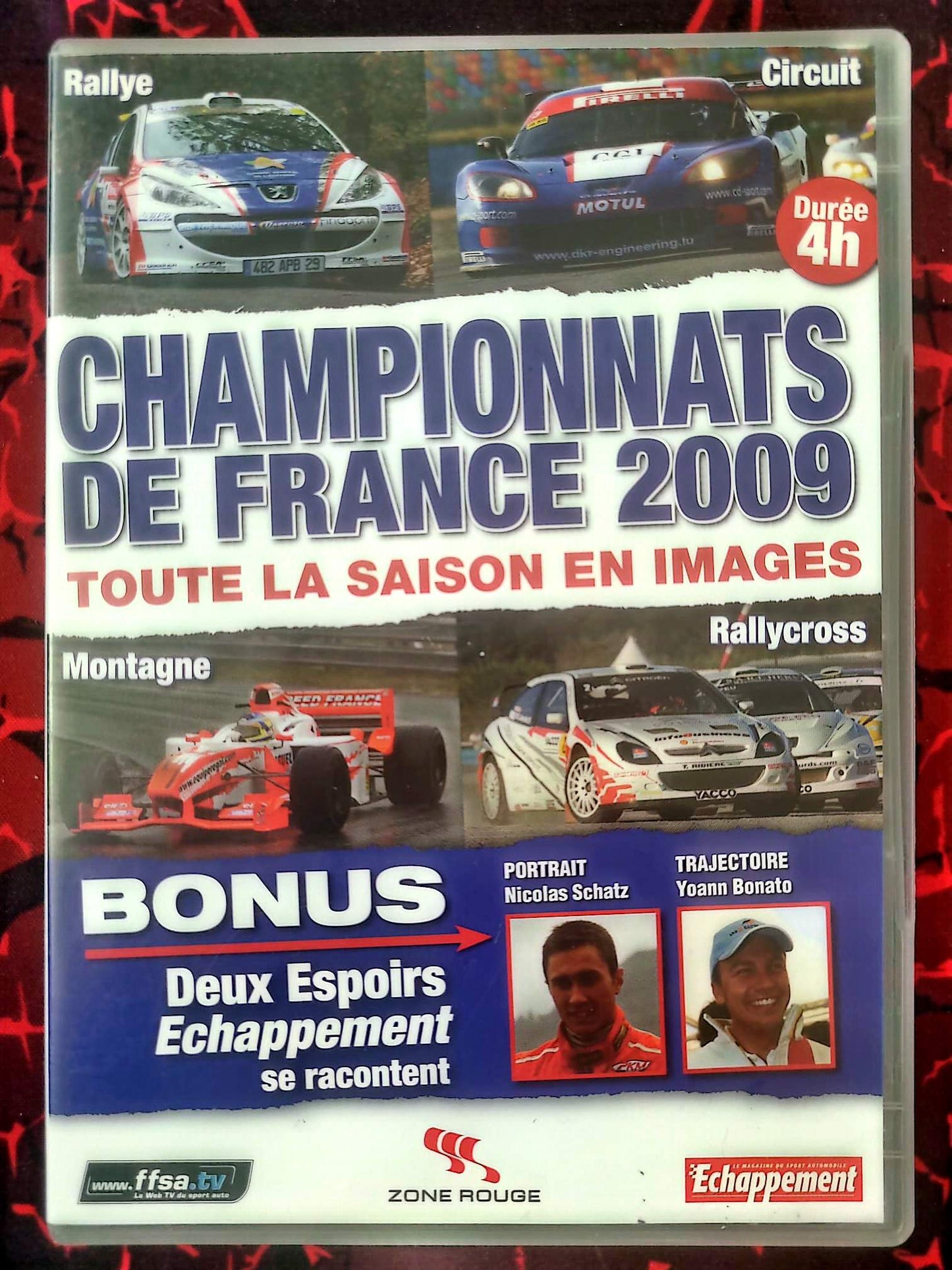 Championnats de France 2009 DVD – Rallye Circuit Rallycross Montagne Sport Automobile