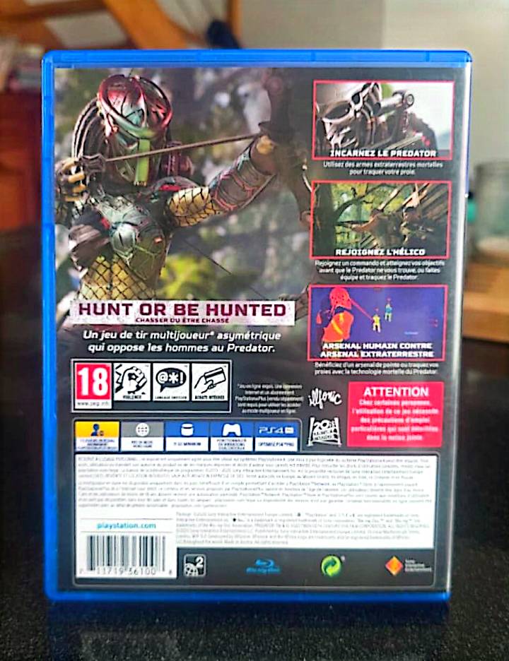 Jeu vidéo PS4 : predator hunting grounds ps4 (terrains de chasse aux prédateurs ps4)