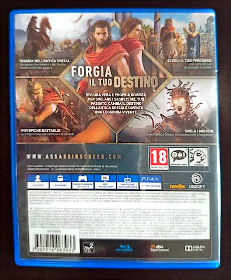 Jeu vidéo PS4 : assassin's Creed odyssey