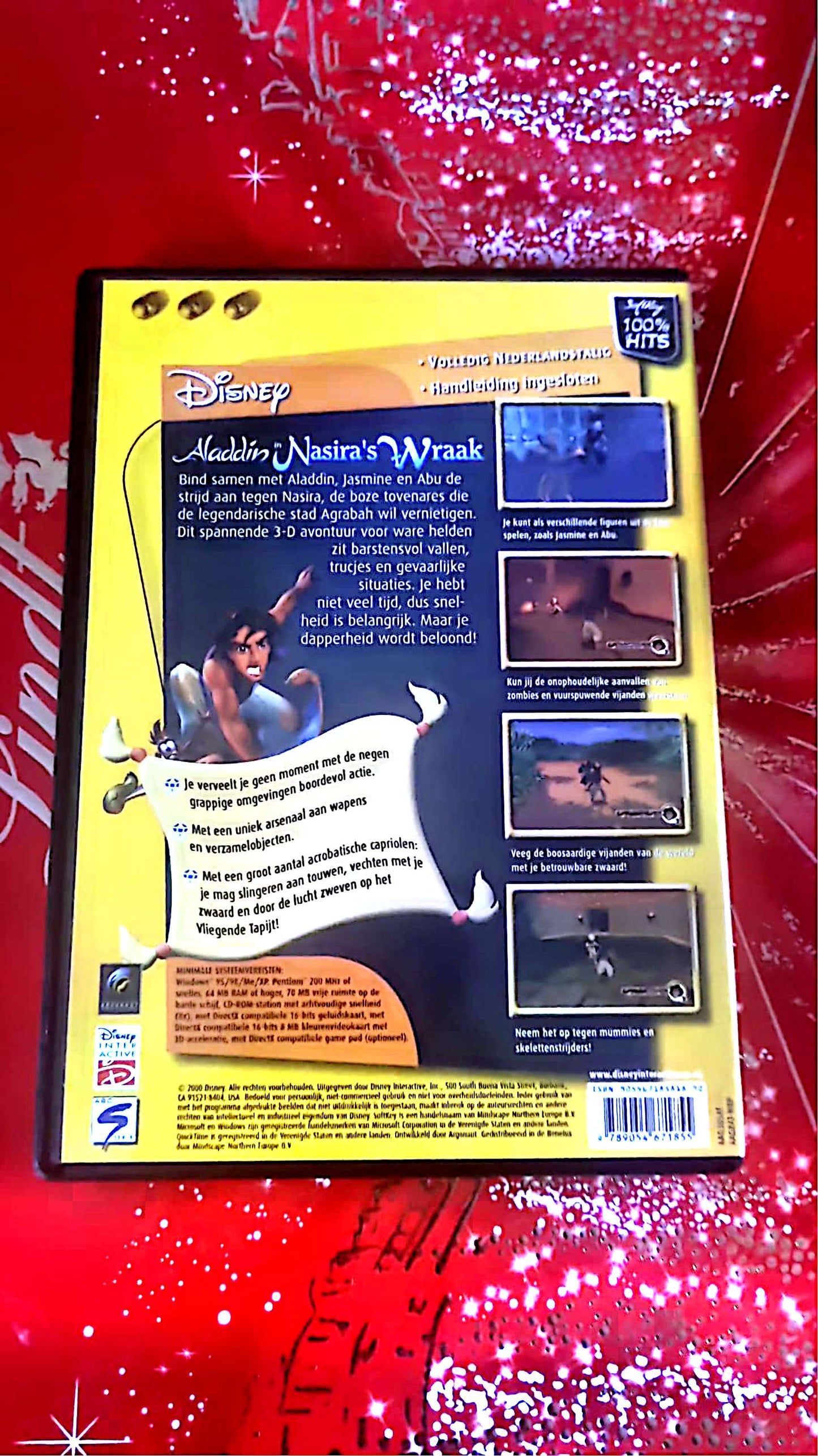 Disney’s Aladdin in Nasira’s Revenge (PC CD-ROM, Jeu d’Action Aventure, Version Néerlandaise)