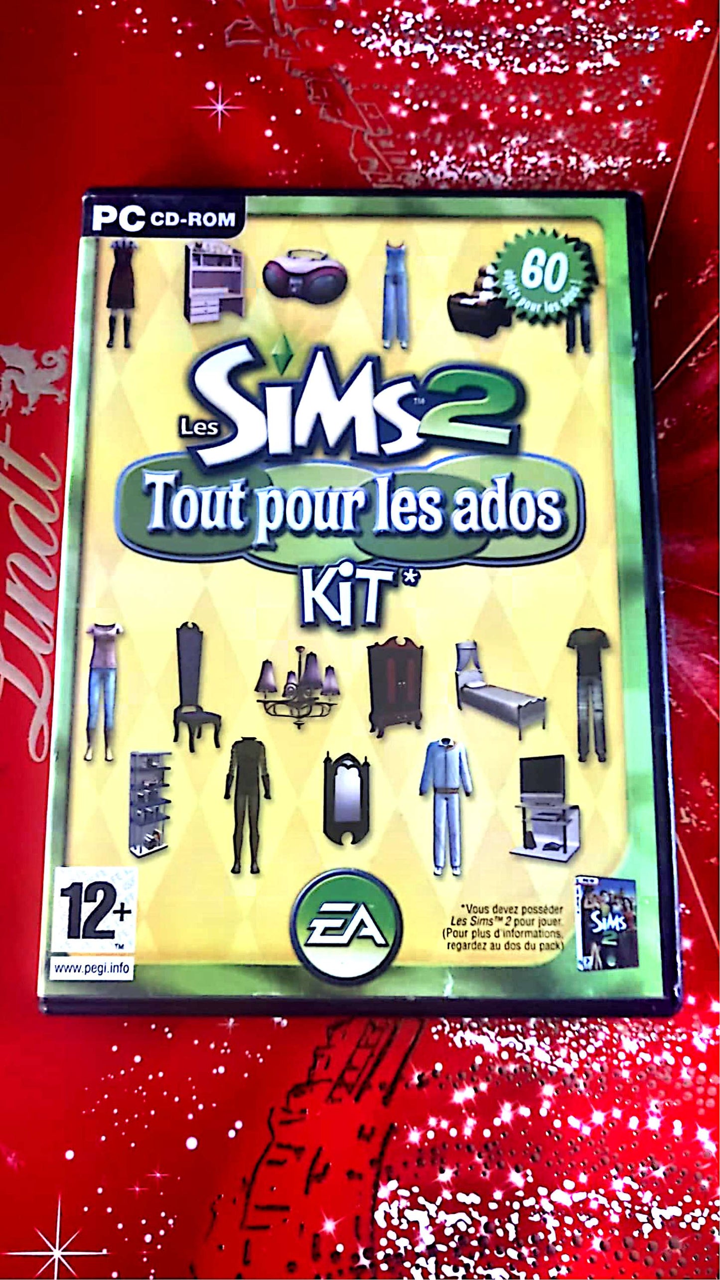 jeu pc les sims 2 tout pour les ados kit