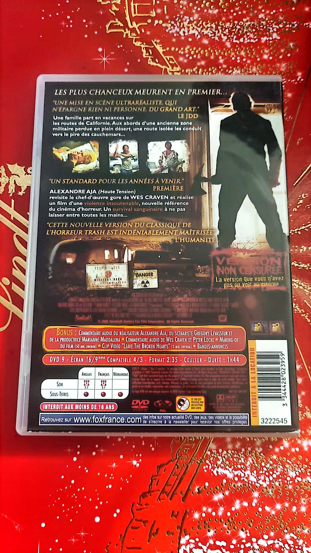 la colline a des yeux DVD état Par