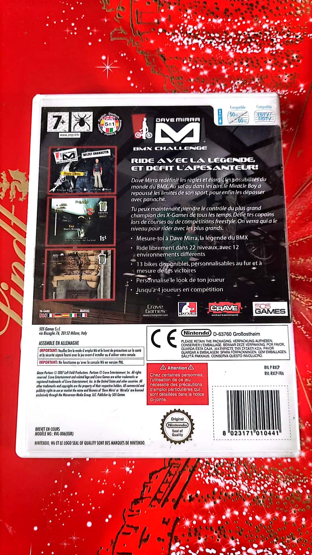 Jeu vidéo Wii : Dave mirra BMX challenge