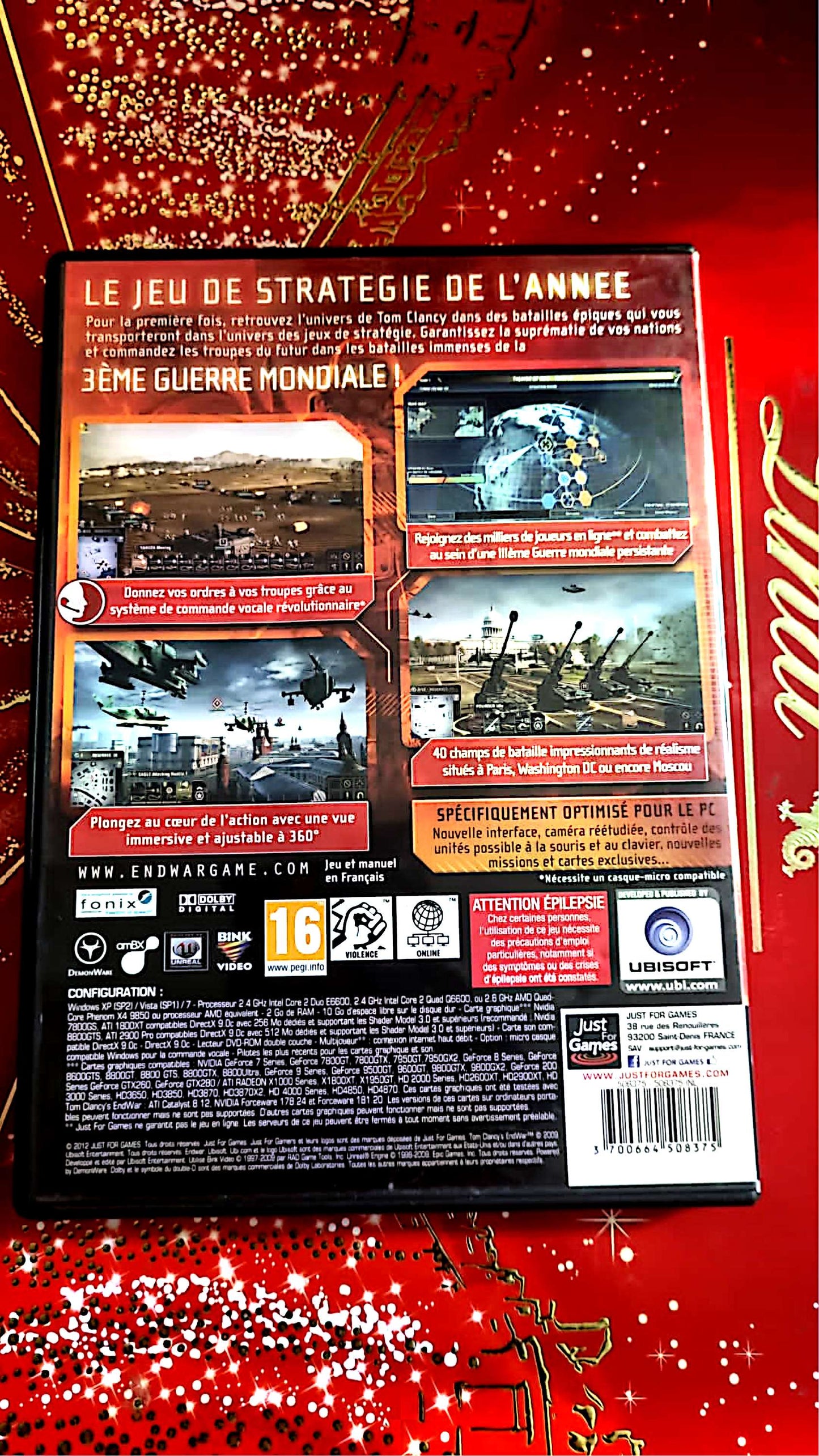 jeu PC tom clancy's endwar