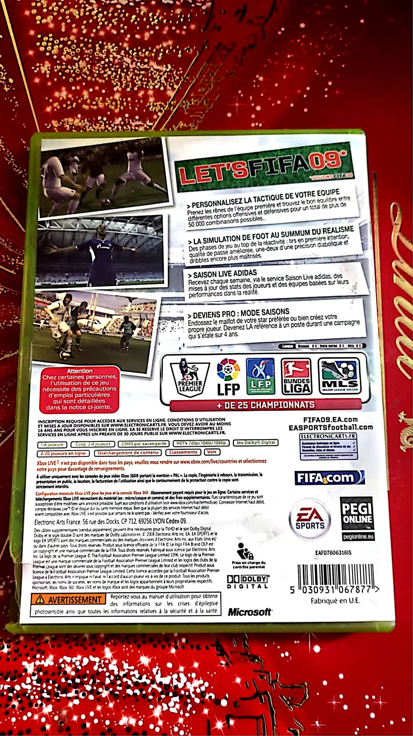 jeu xbox 360 ea sports fifa 09