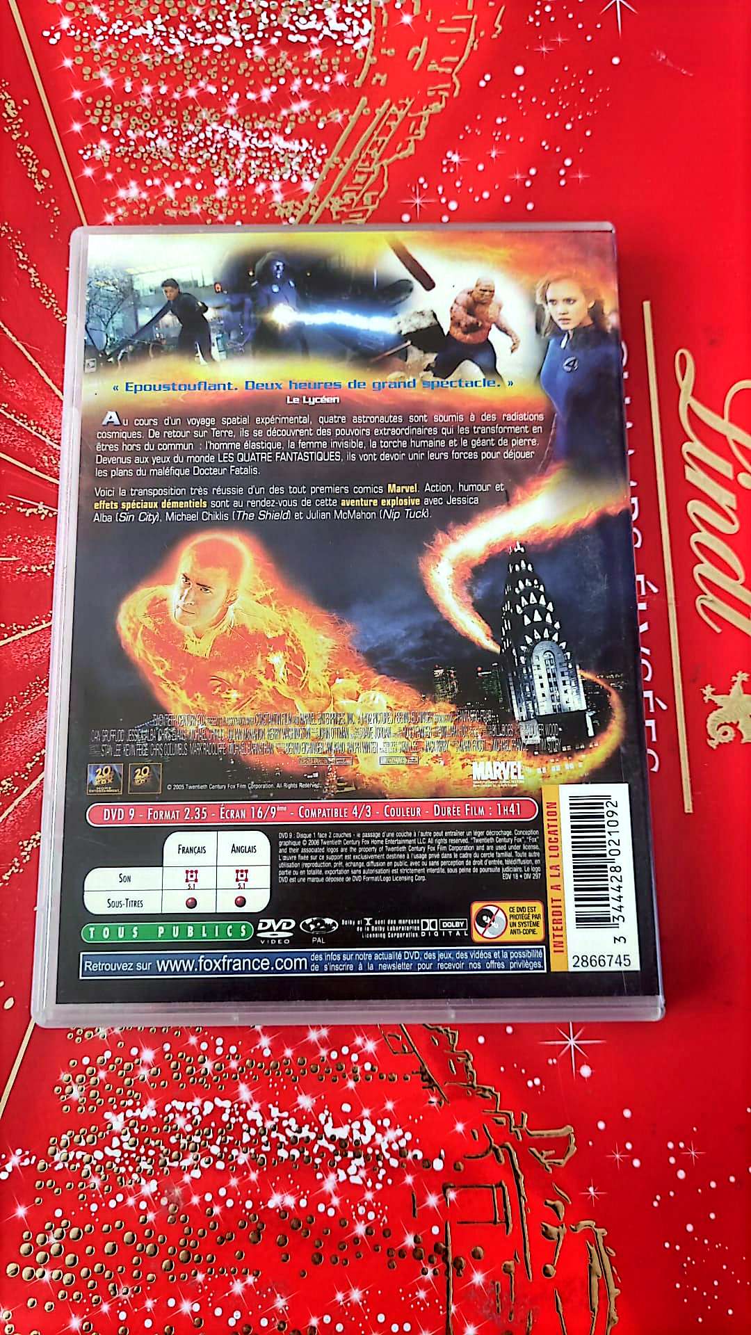 les 4 fantastiques film complet en francais DVD état Par