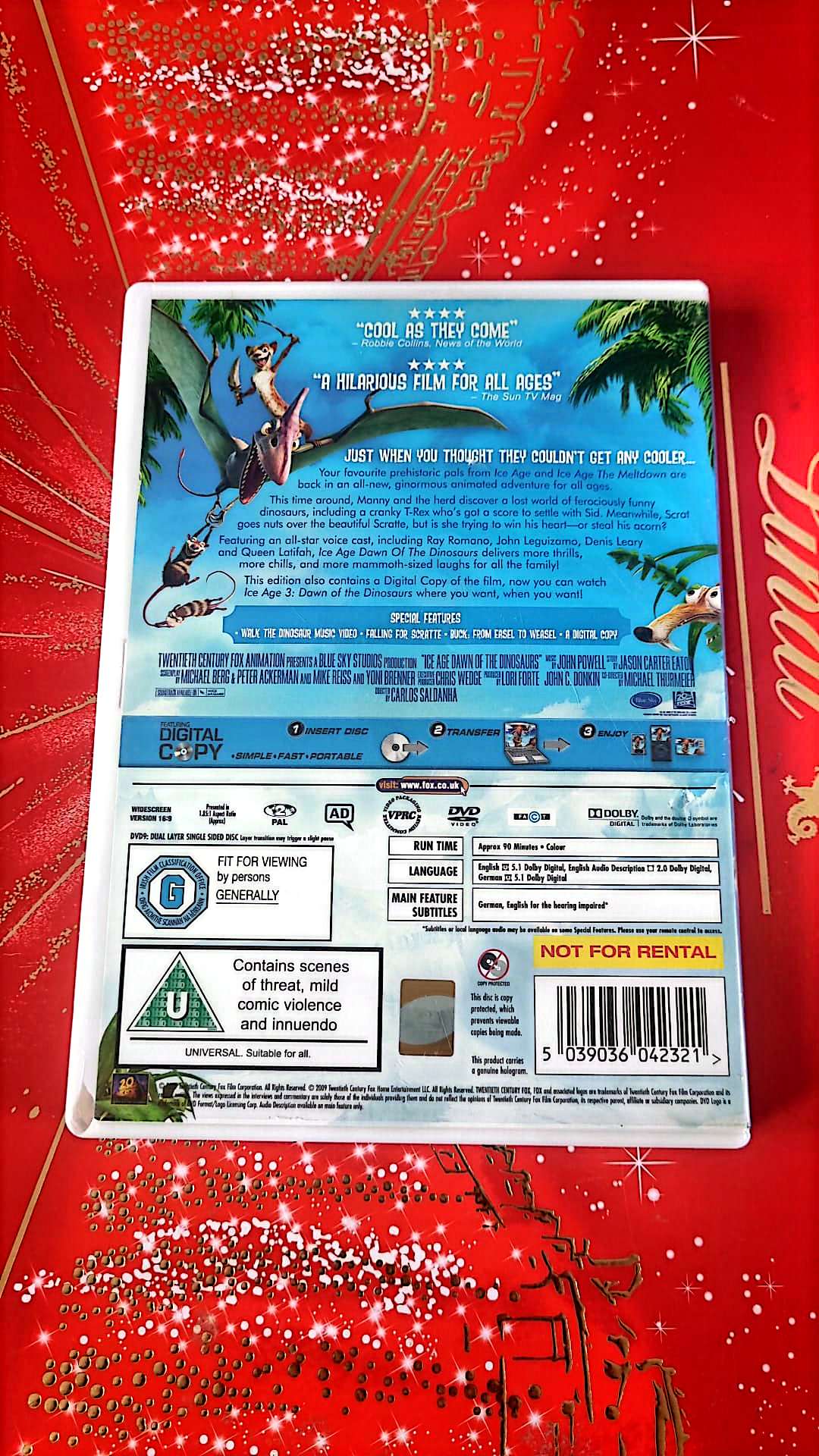 L'âge de glace 3 dawn of the Dinausors DVD état Par