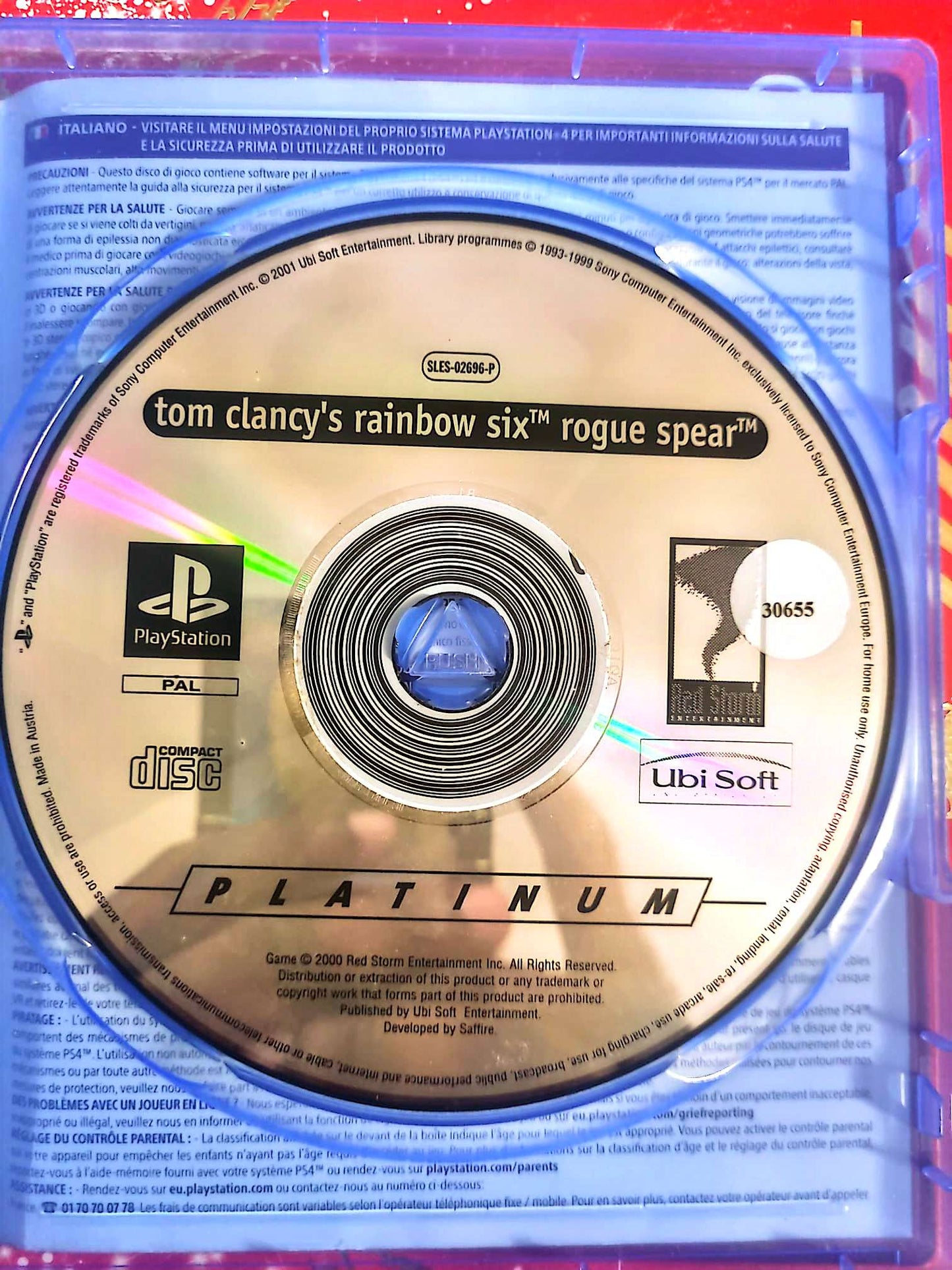 Tom Clancy’s Rainbow Six Rogue Spear – PlayStation – CD seul sans boîtier – Action tactique jeu playstation