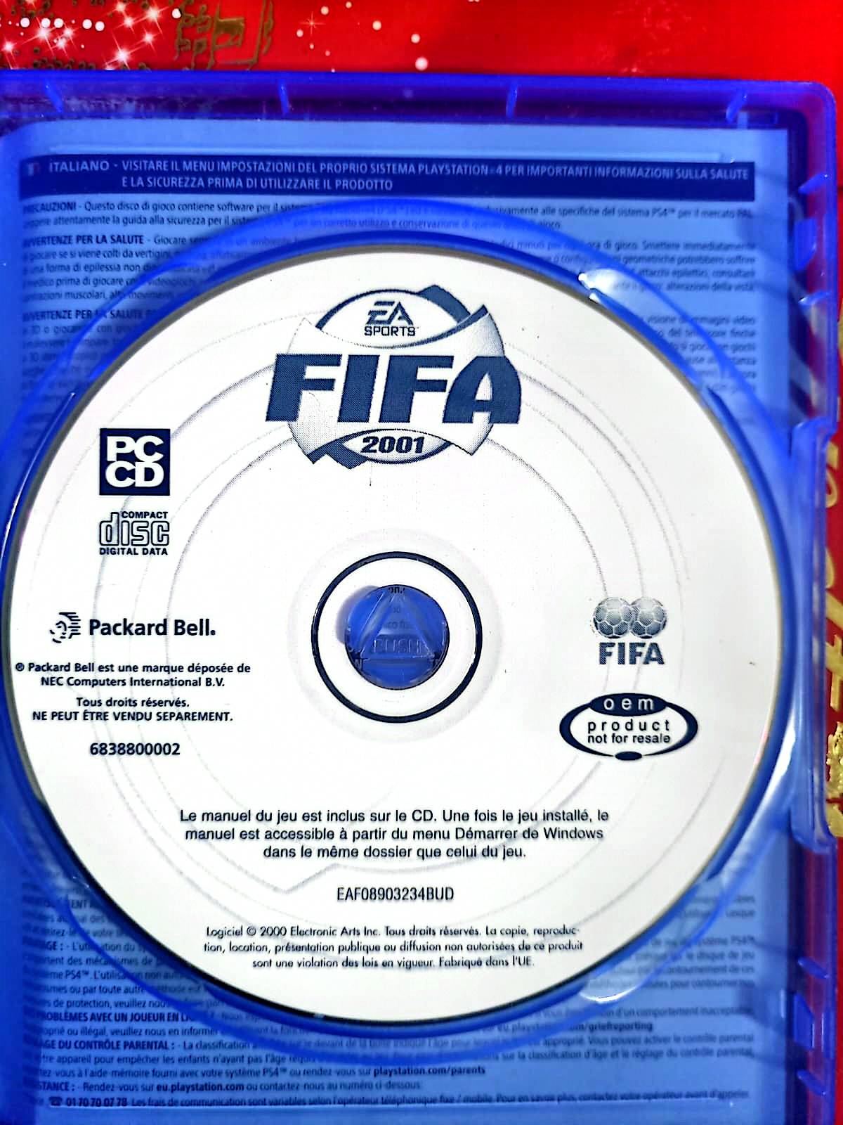 FIFA 2001 – PC – CD seul sans boîtier – Jeu de football jeu pc