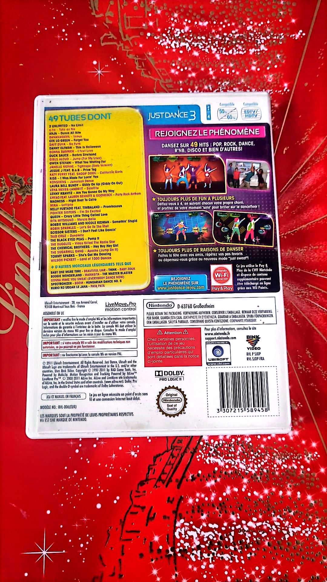 Jeu vidéo Wii : just dance 3