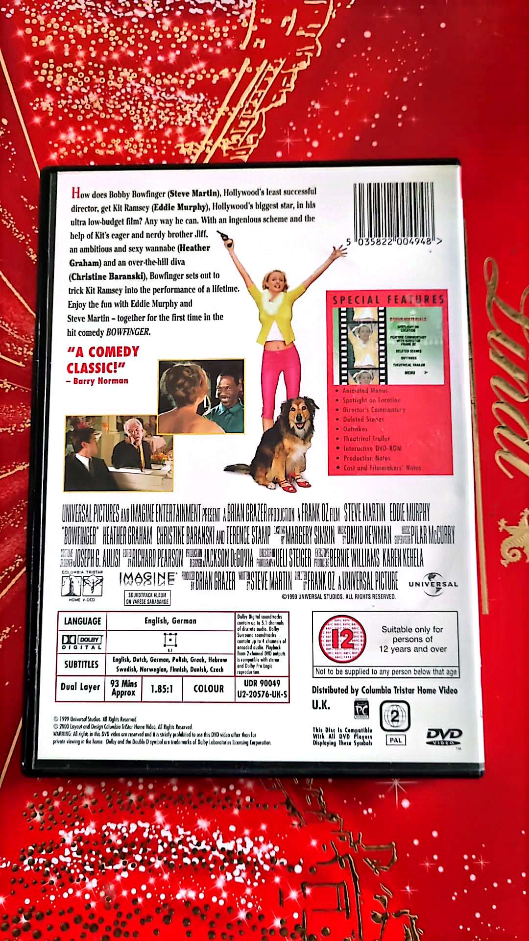 Bowfinger the con is on DVD