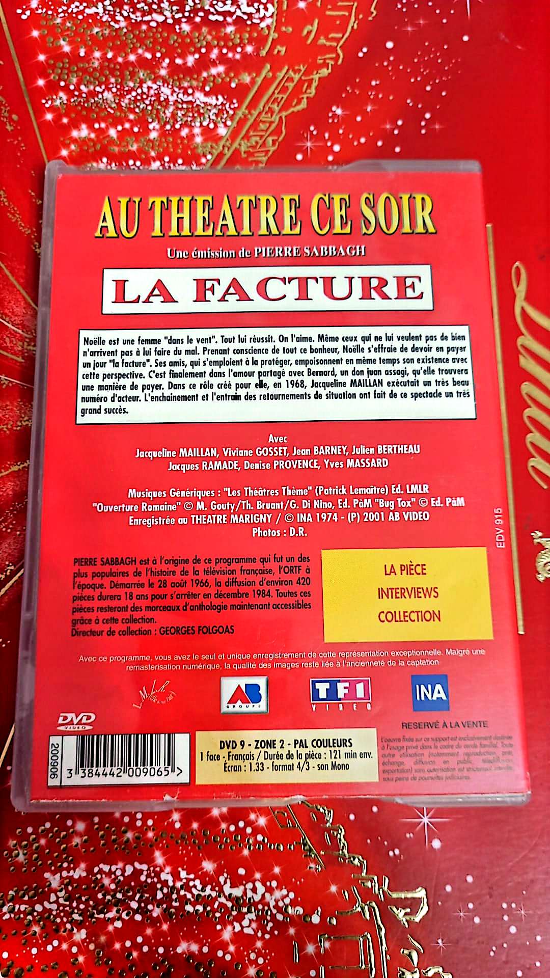 DVD : au théâtre ce soir la facture
