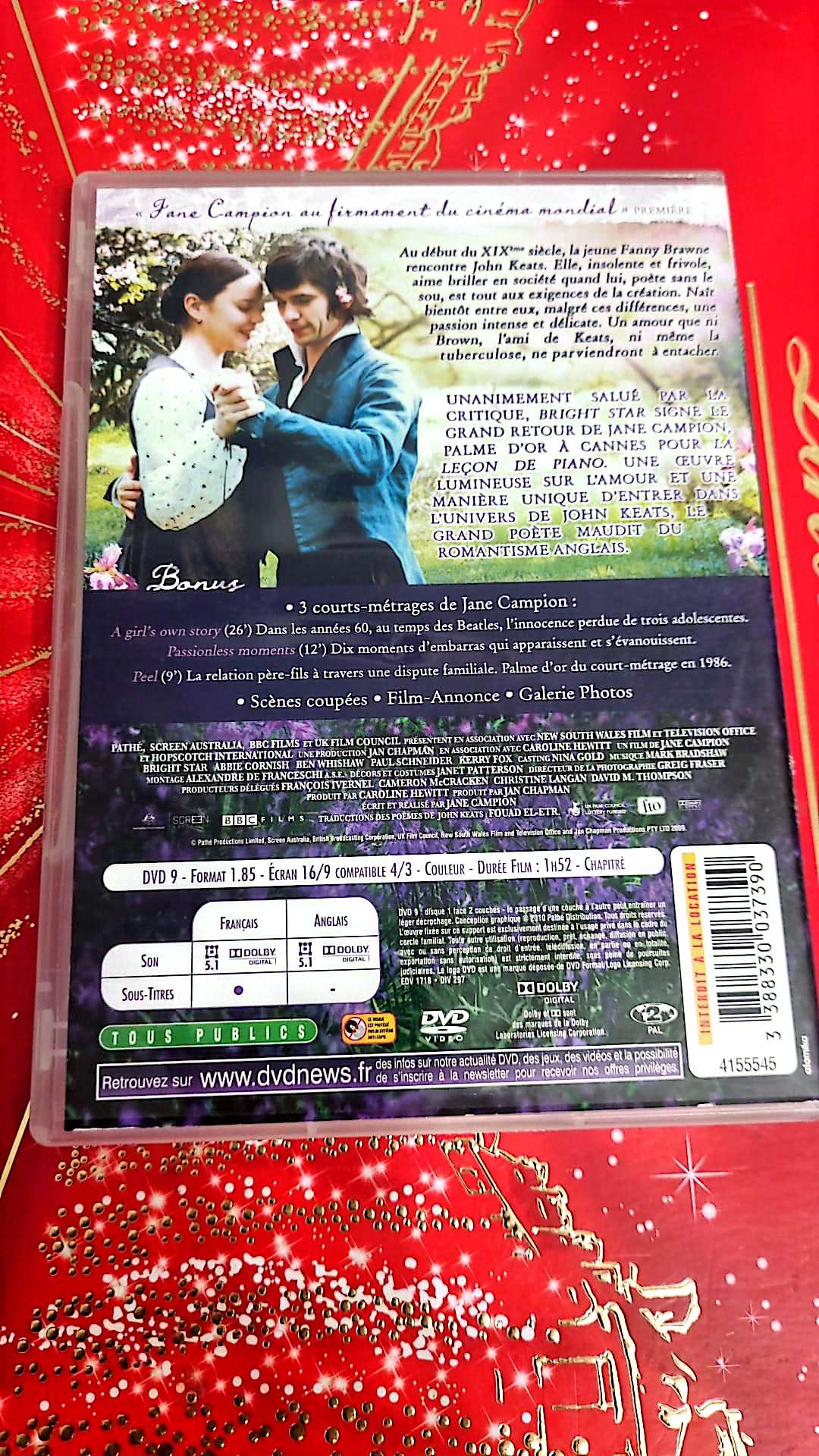 DVD : La leçon de piano bright Star