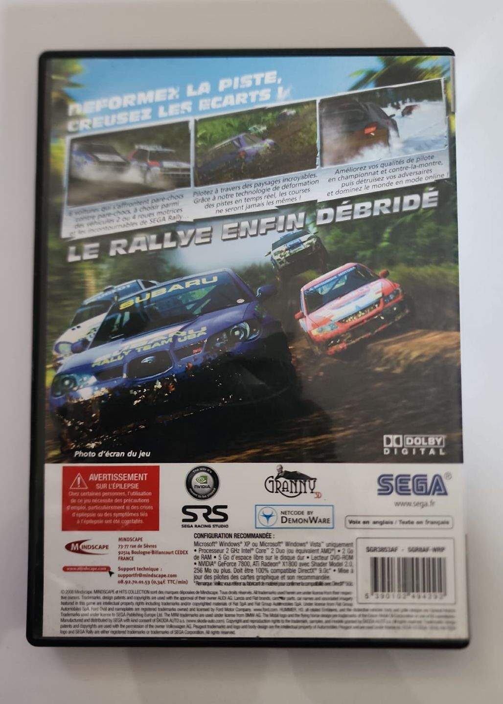Lot 3 Jeux PC CD-ROM – Sega Rally + Sega Touring Car Championship + Xplosiv Racing – SEGA – Windows