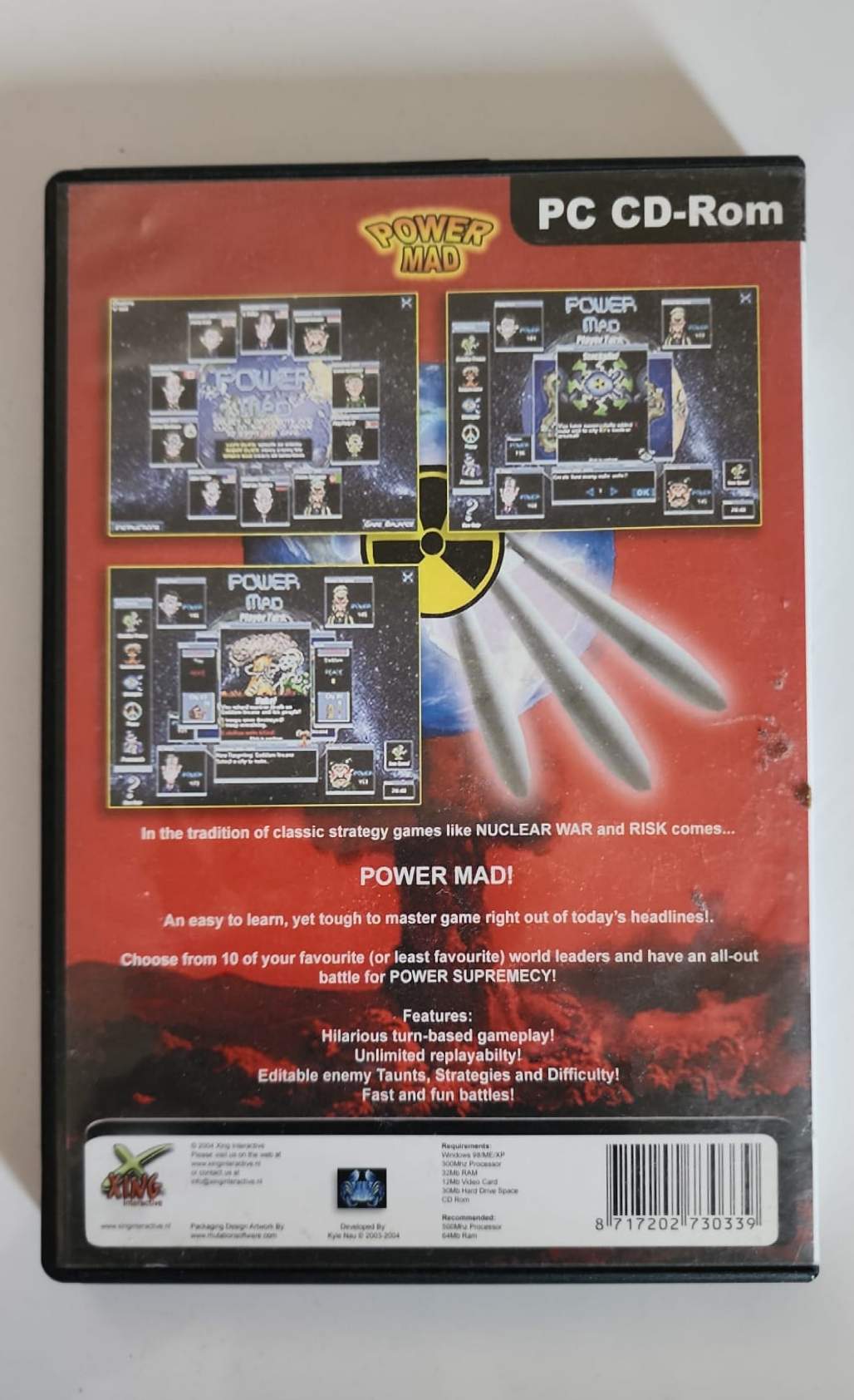 Power Mad – Jeu PC CD-ROM – Stratégie Tour par Tour – XING Interactive – Windows