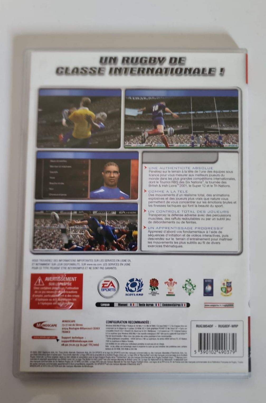 Rugby 2005 – Jeu PC CD-ROM – Simulation Rugby International – EA Sports – Windows