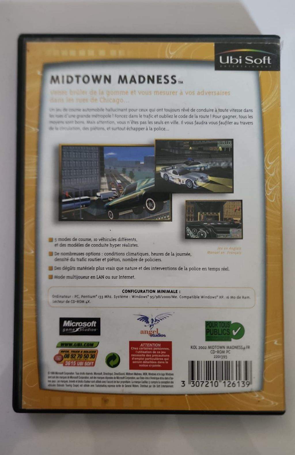 Midtown Madness : Chicago Edition – Jeu PC CD-ROM – Course Open World – Microsoft – Windows