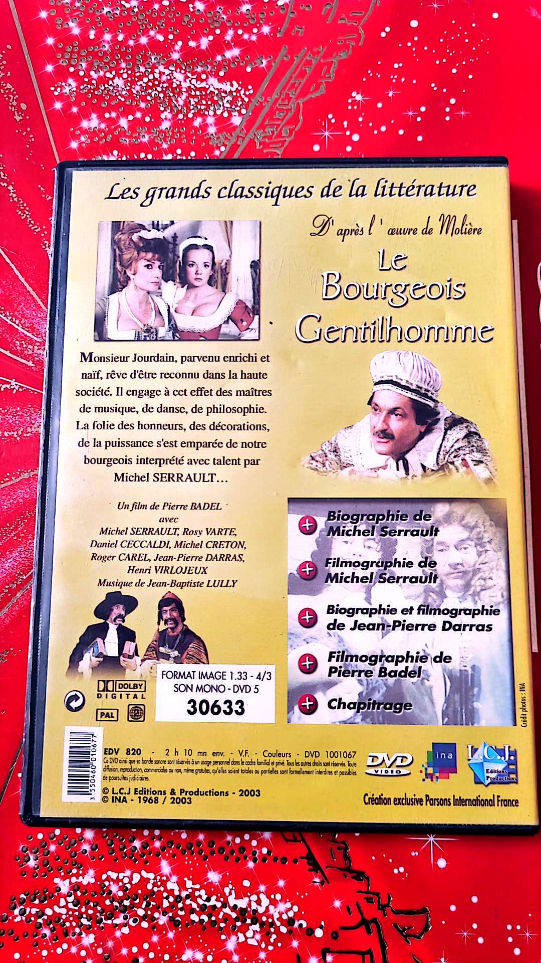 DVD : le bourgeois gentilhomme