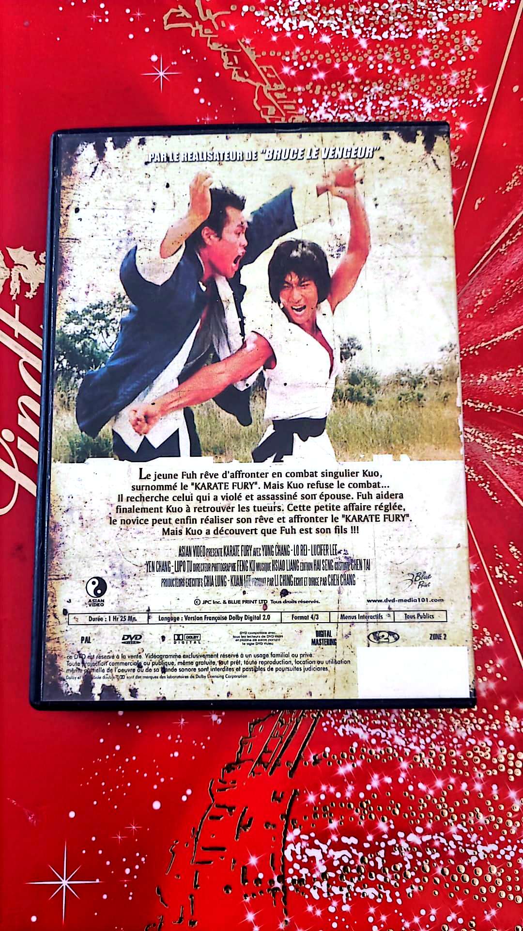 Yung Chang Karaté Fury La Colère De Feu DVD