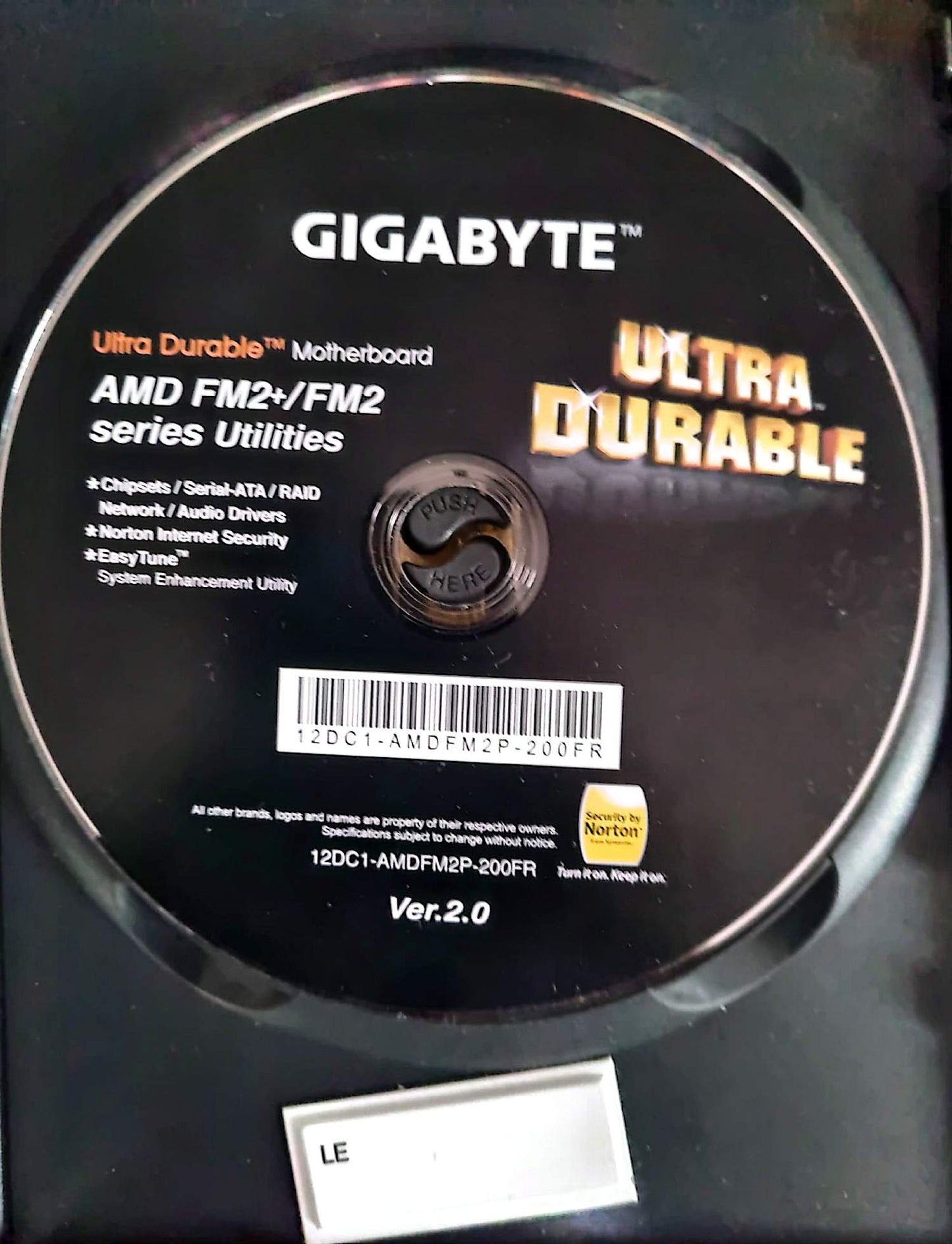 CD-ROM Gigabyte Ultra Durable – AMD FM2+/FM2 Utilities – Drivers Carte Mère – Sans boîtier