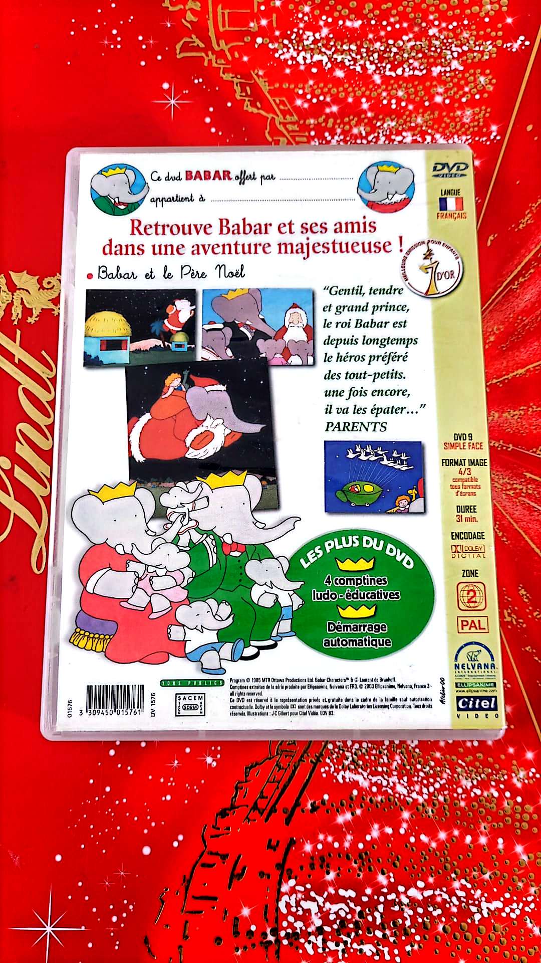 DVD : Babar et le père Noël