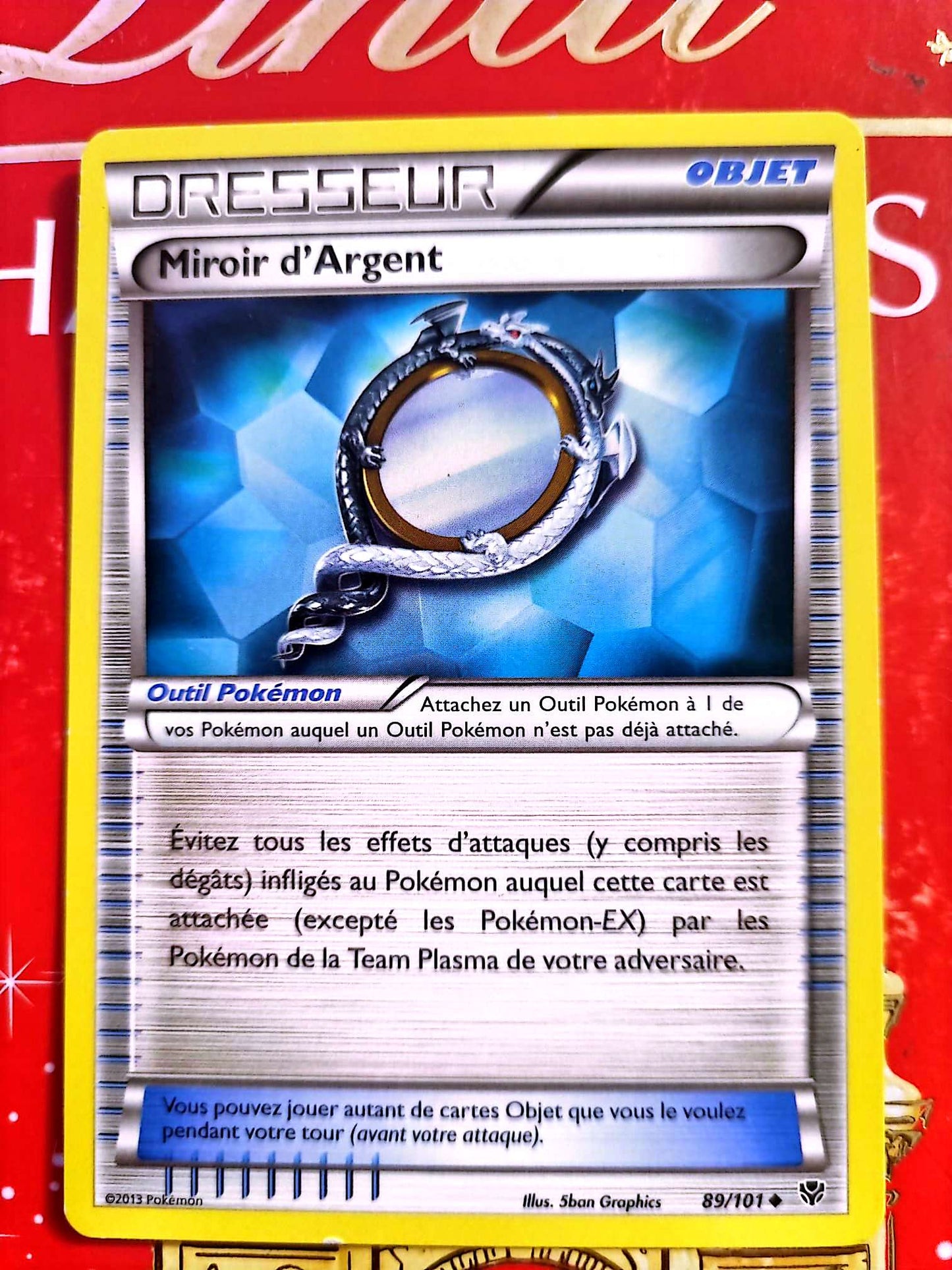 Carte Dresseur Pokémon Miroir d’Argent 89/101 – Noir & Blanc – Carte Officielle carte pokemon