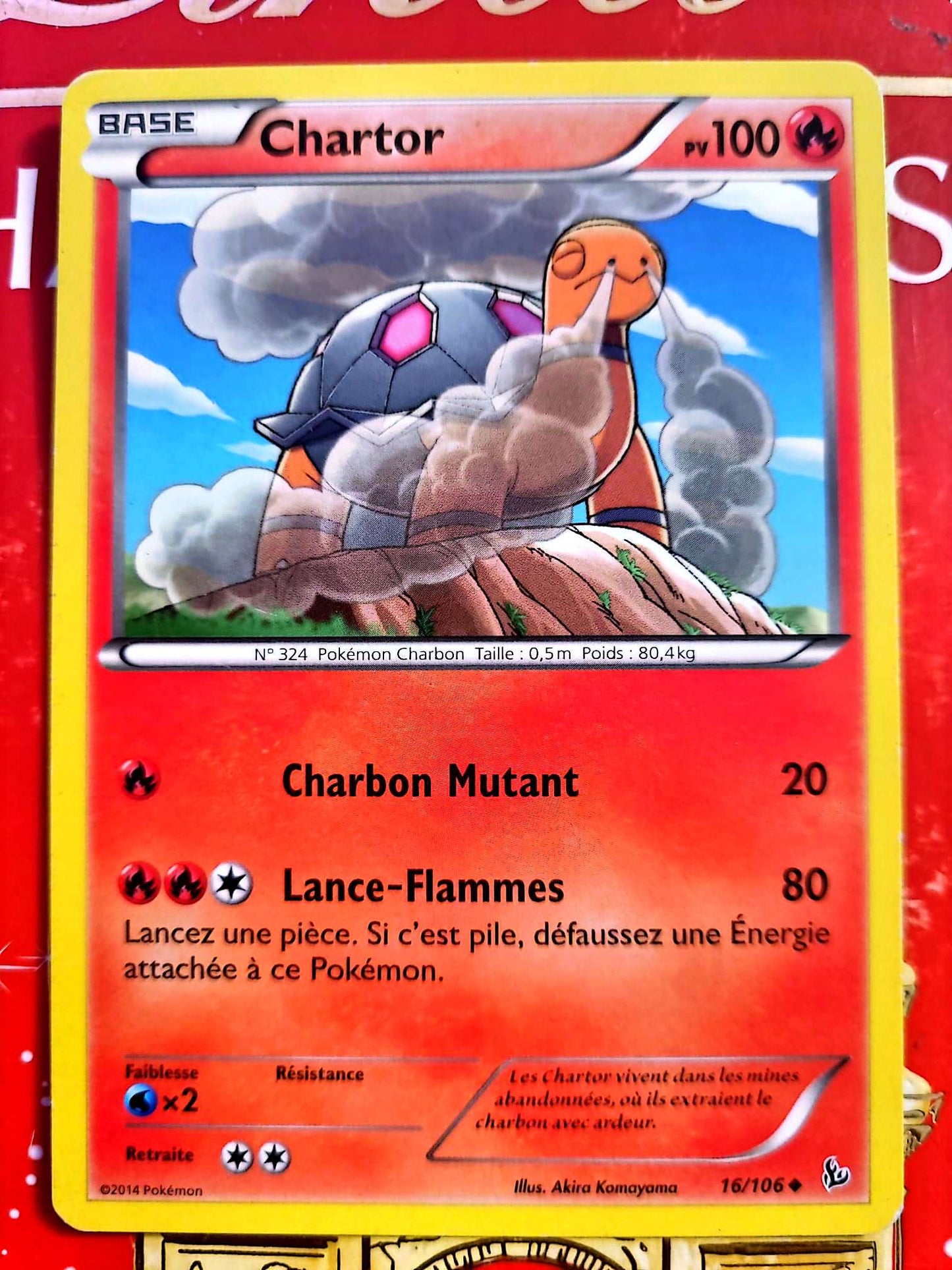 Carte Pokémon Chartor 16/106 – XY – Carte Officielle carte pokemon