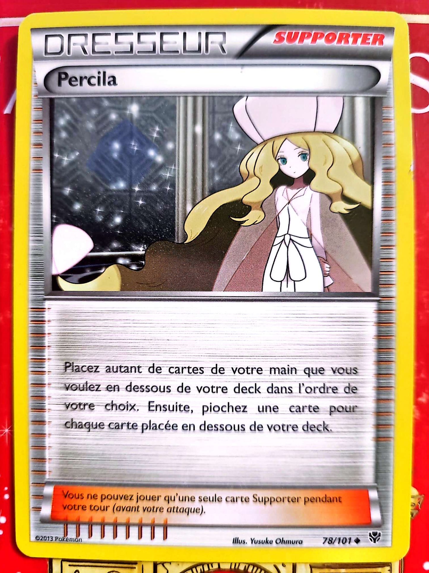 Carte Dresseur Pokémon Percila 78/101 – Noir & Blanc – Carte Officielle carte pokemon