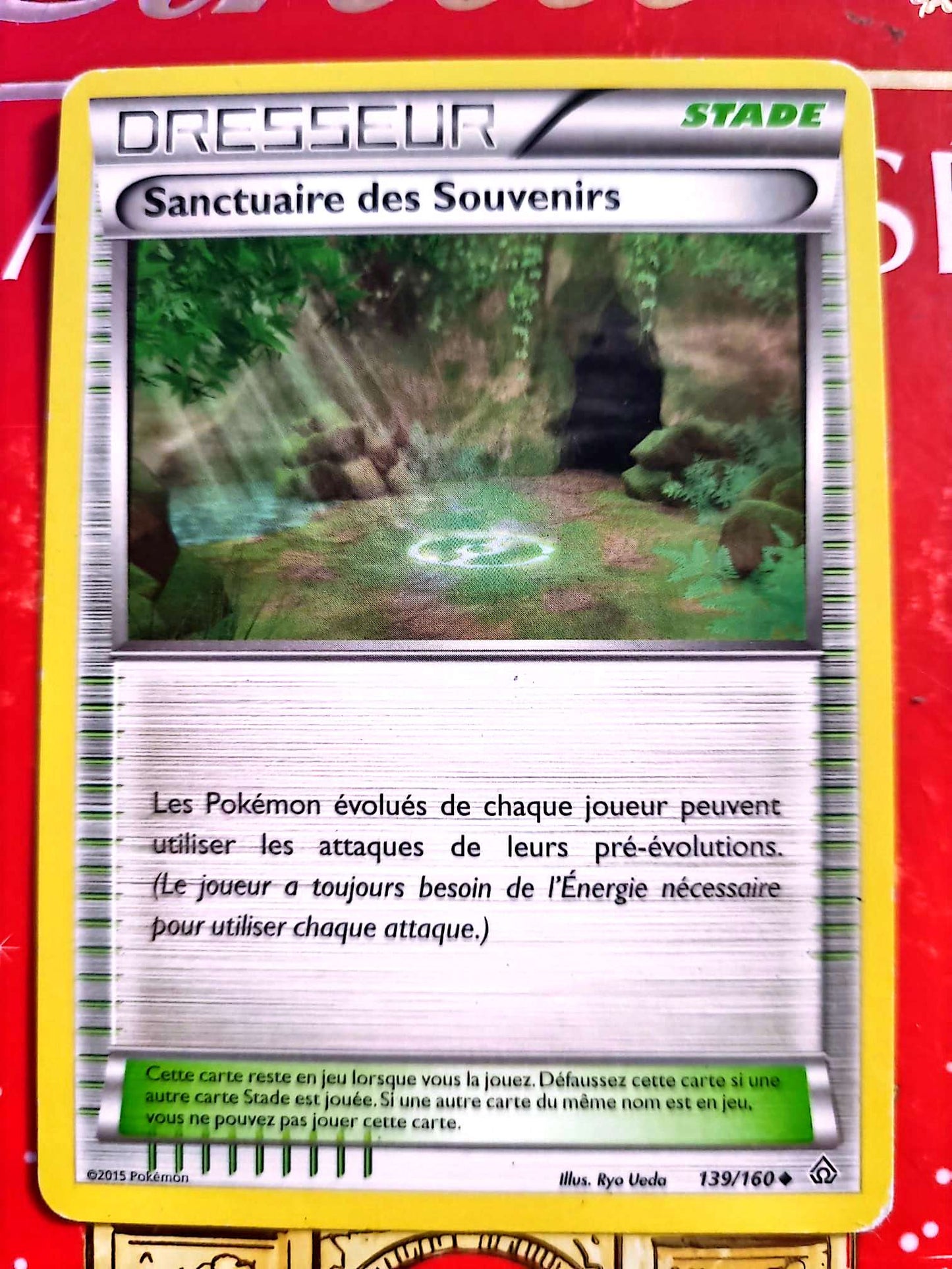 Carte Stade Pokémon Sanctuaire des Souvenirs 139/160 – XY – Carte Officielle carte pokemon