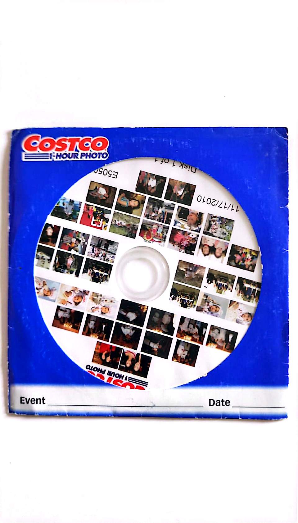 Costco 1 Hour Photo CD Souvenir Photos Numériques 2010 Disque Complet Occasion