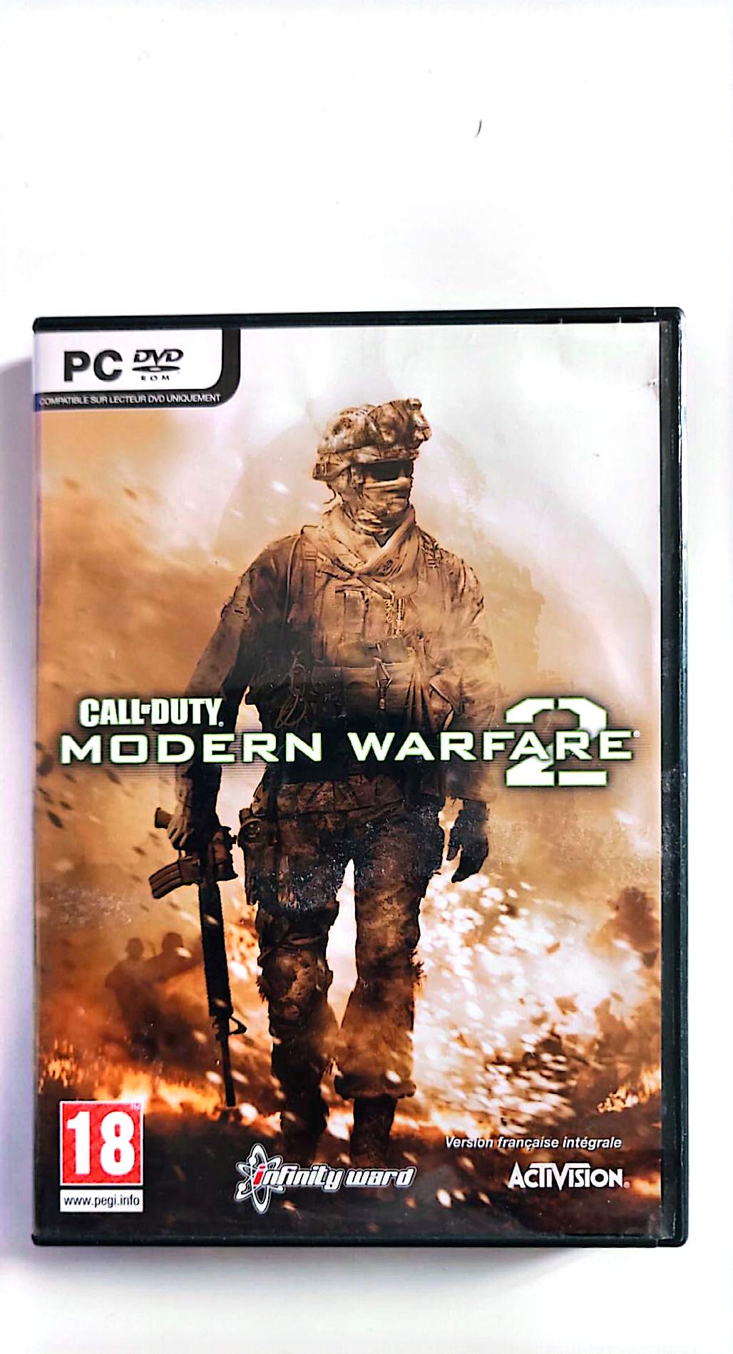 Call of Duty Modern Warfare 2 PC DVD-ROM Édition Française 2 Disques Version Collection Sans Clé Steam Fonctionnelle