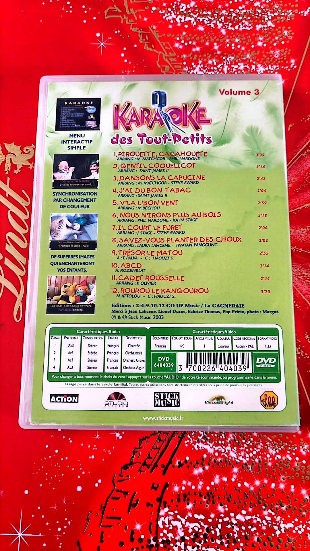 DVD : karaoké des tout petits vol 3