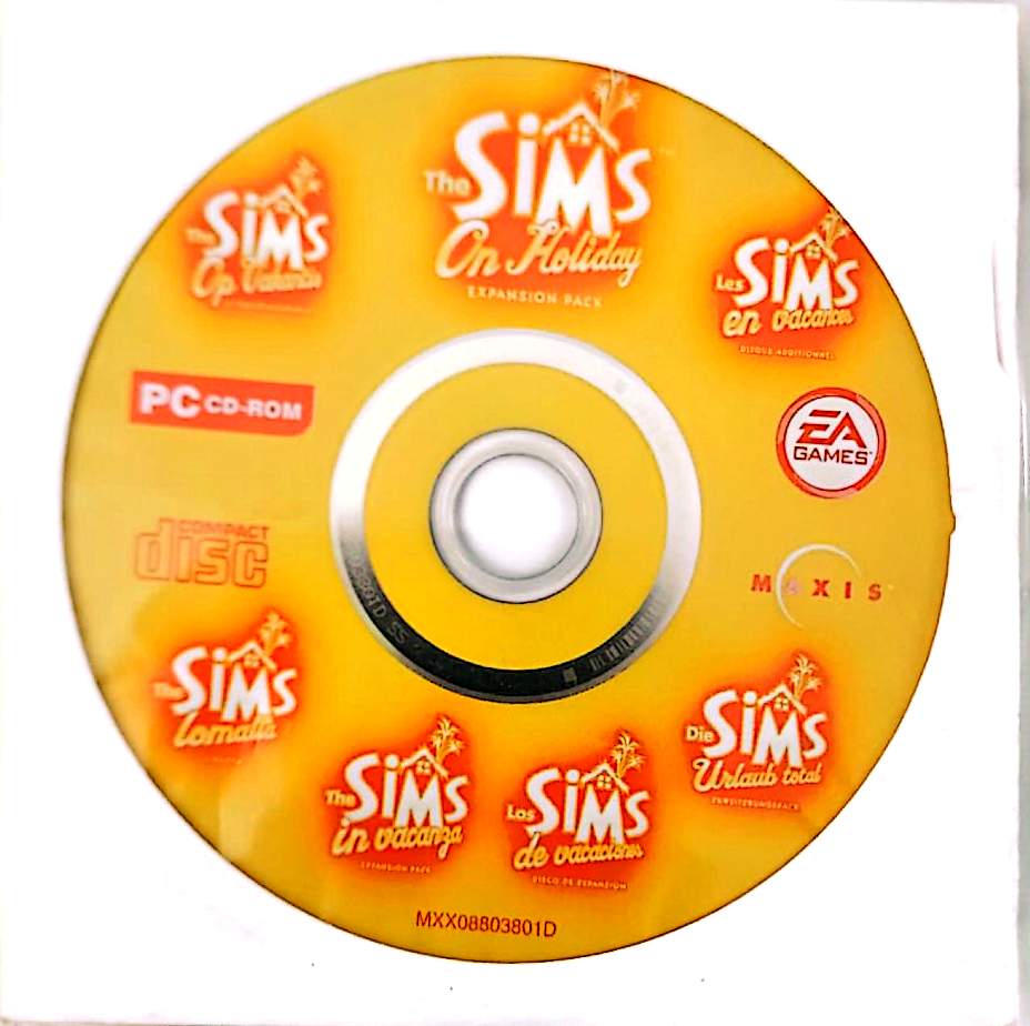 Les Sims En Vacances Extension PC CD-ROM CD Seul Sans Boîtier Version Française