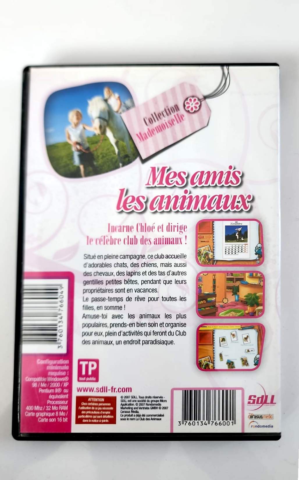 Mes Amis Les Animaux – PC CD-ROM – Simulation Animaux – Collection Mademoiselle – Version Française