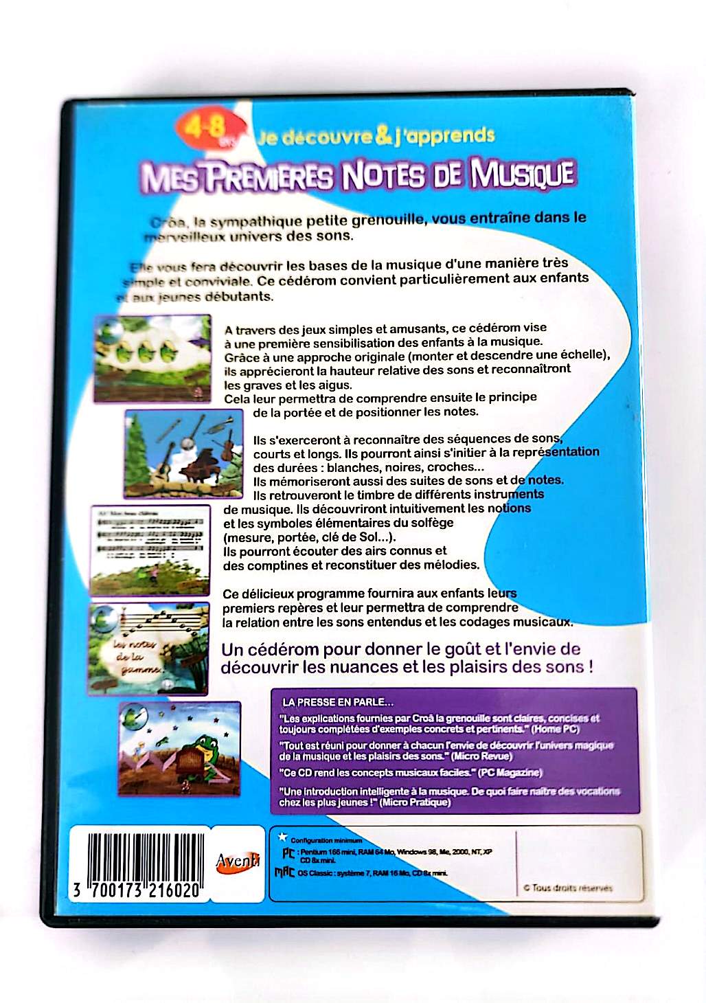 Je Découvre & J'Apprends : Mes Premières Notes de Musique – Jeu Éducatif PC/Mac – 4 à 8 Ans – Version Française