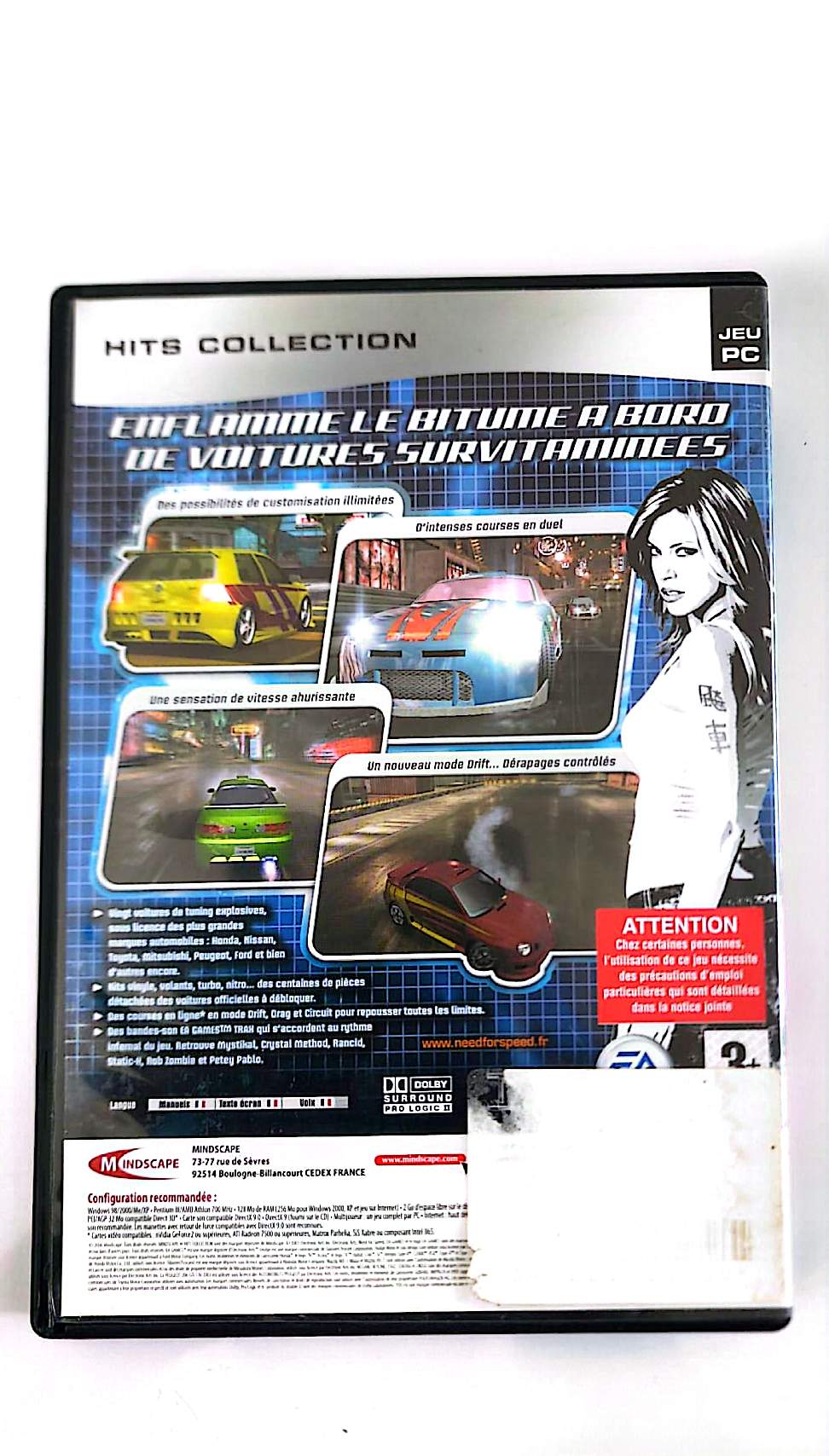 Need for Speed Underground – Jeu PC CD-ROM – Course Arcade Tuning – Version Française