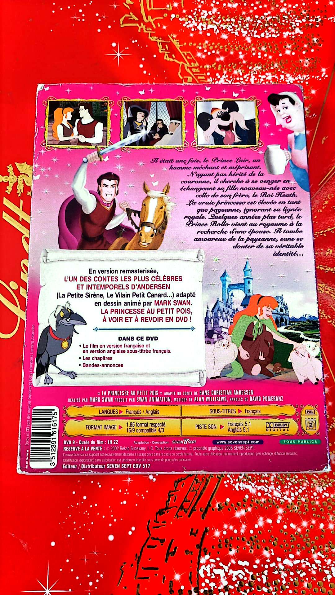 DVD : la princesse au petit pois