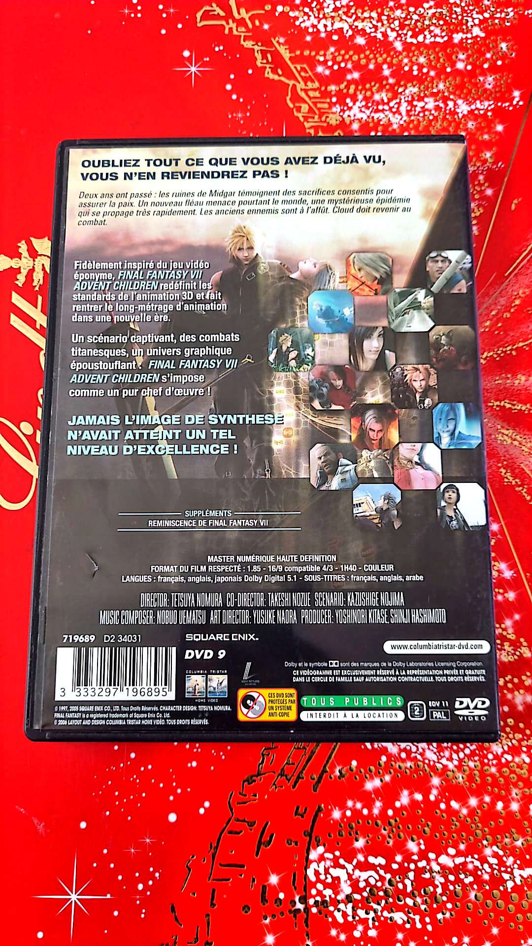 DVD : Final fantasy VII advent children