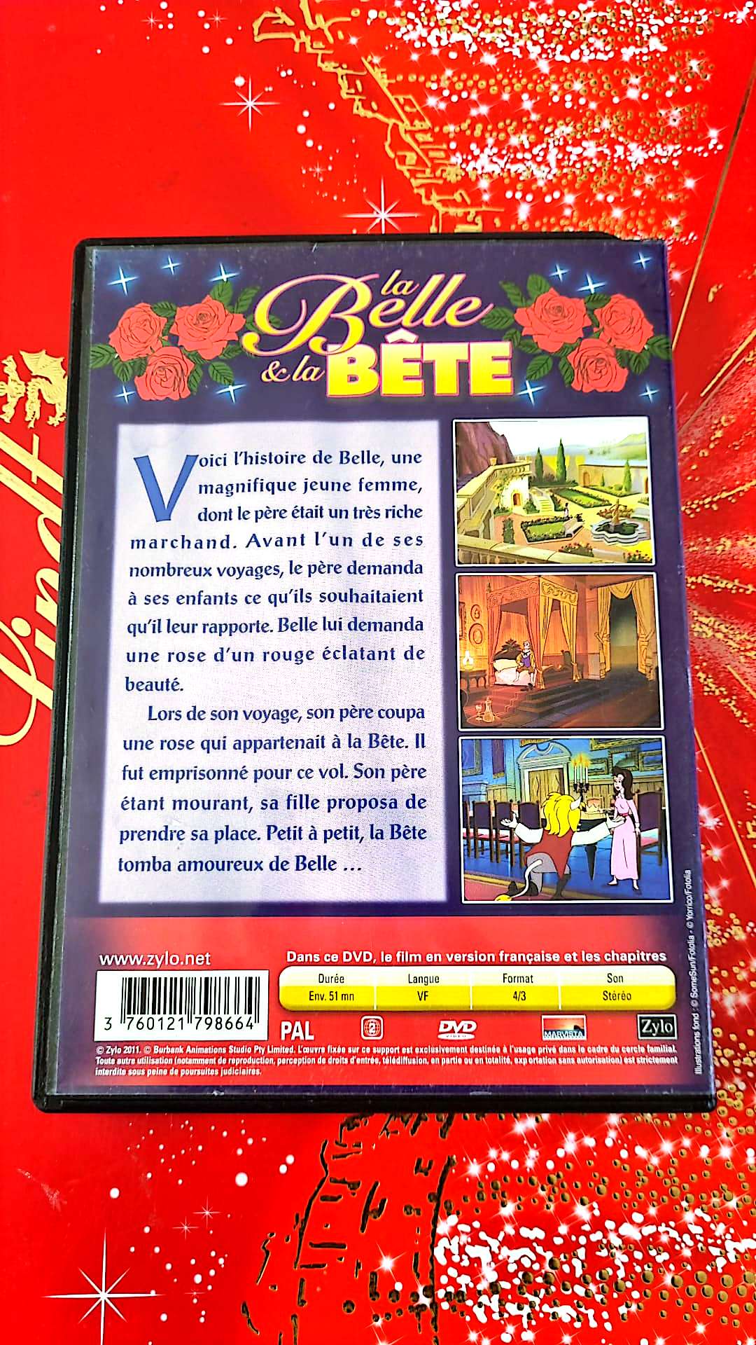 DVD : la belle et la bete dessin animé complet en